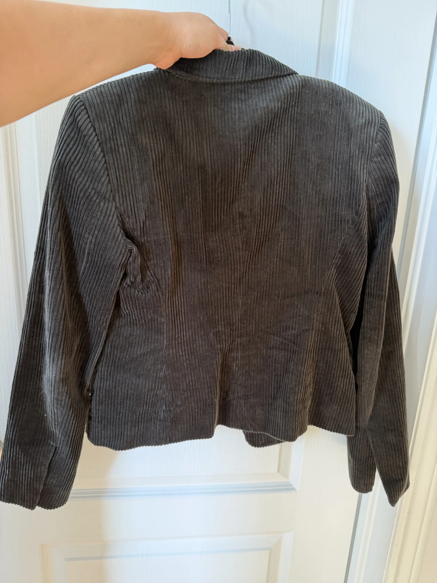 Image for Veste Zara Studio marron kaki velours côtelé taille S