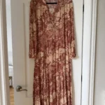 Featured thumbnail for Robe Yaya Woman longue taille 34 vieux rose motif fleuris