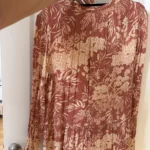 Thumbnail for Robe Yaya Woman longue taille 34 vieux rose motif fleuris