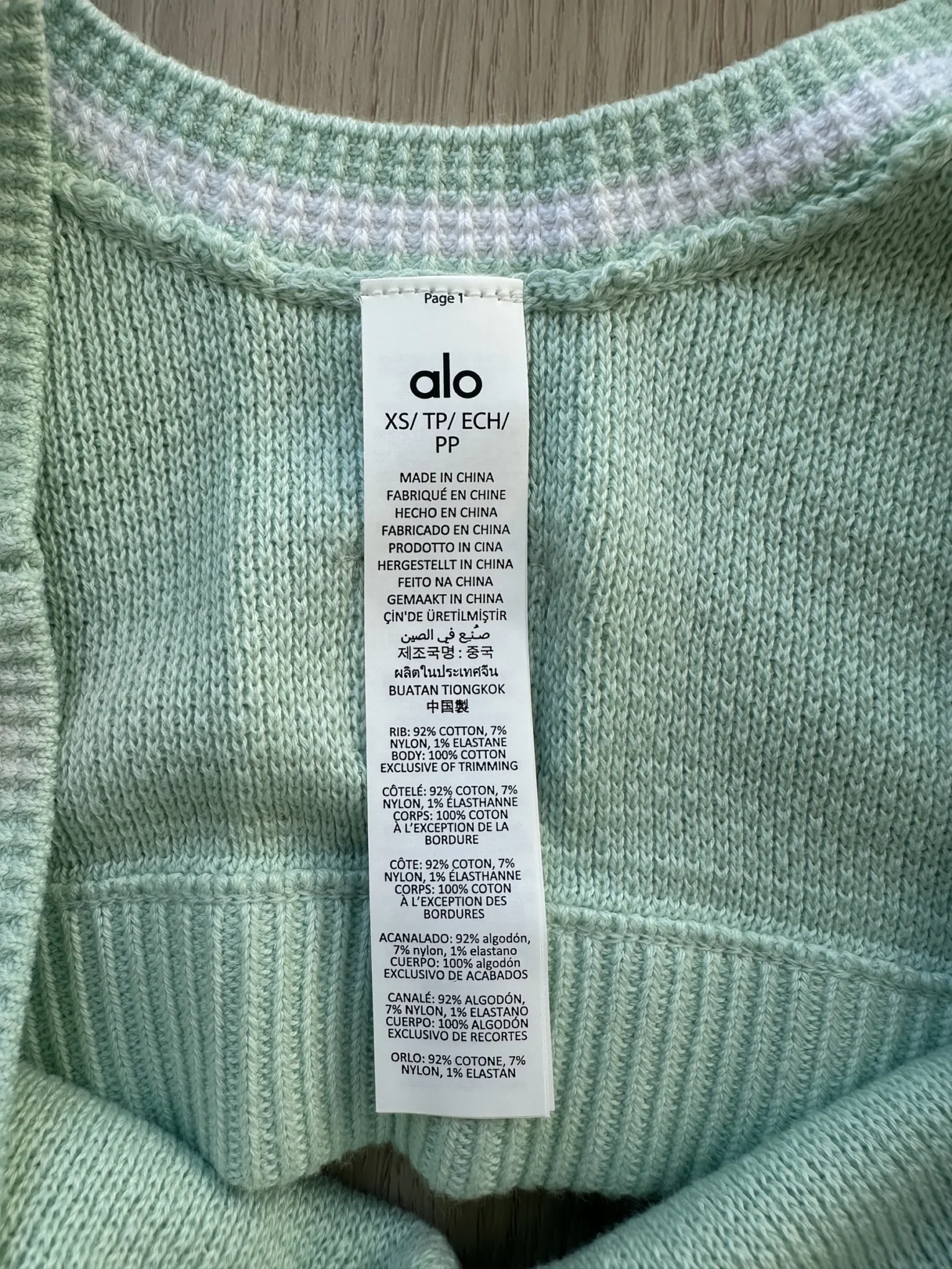 Image for Alo Yoga Tennis Club Knit Bra XS