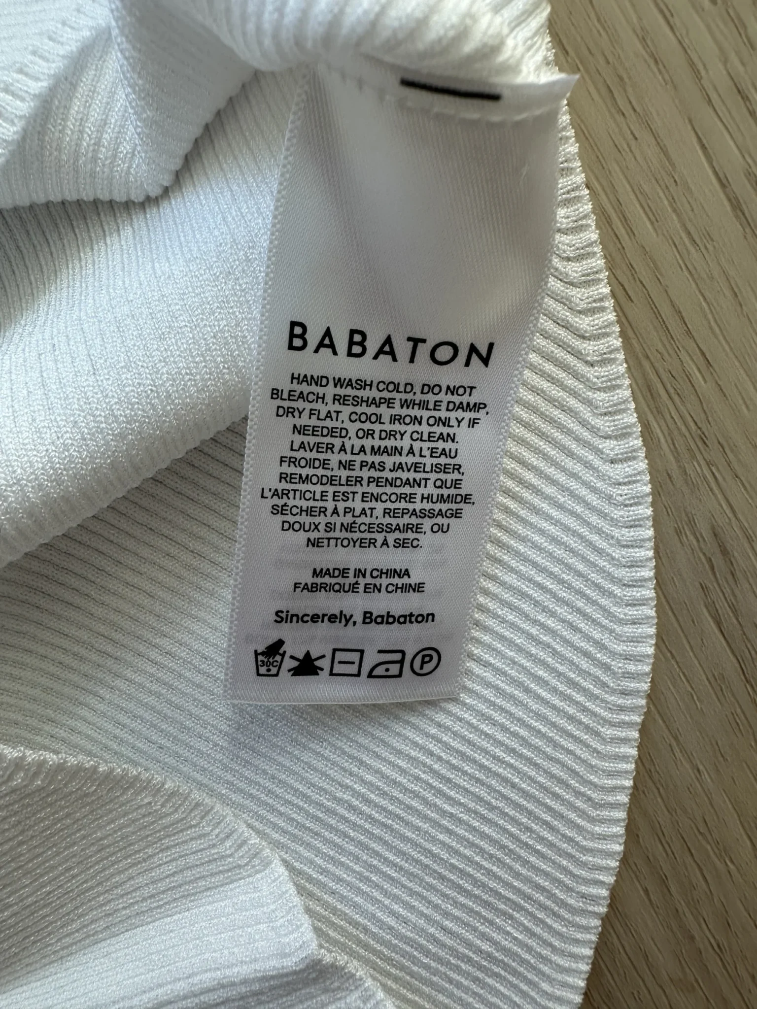 Image for Babaton Gallatin Tank White XS