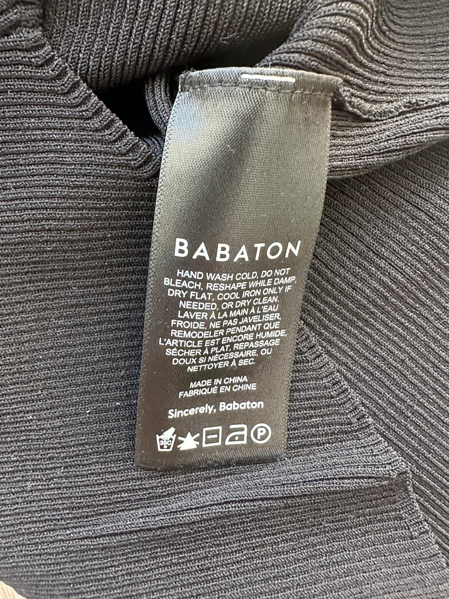 Image for Babaton Gallatin Tank Black XS