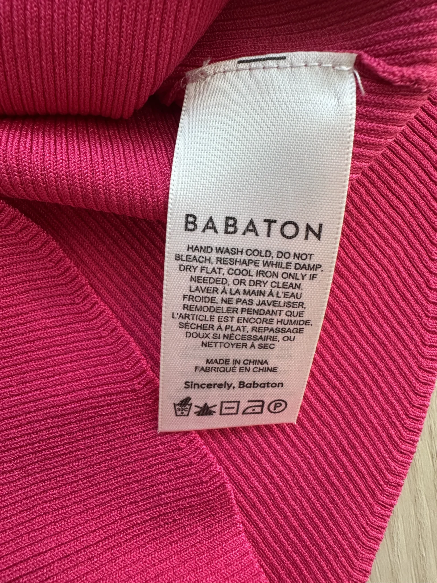 Image for Babaton Gallatin Tank Pink XS