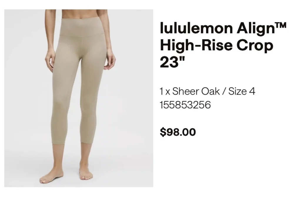 Image for Lululemon Align High-Rise Crop 4