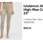 Thumbnail for Lululemon Align High-Rise Crop 4