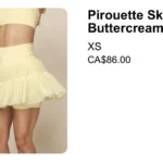 Thumbnail for Popflex Pirouette Skirt Yellow XS