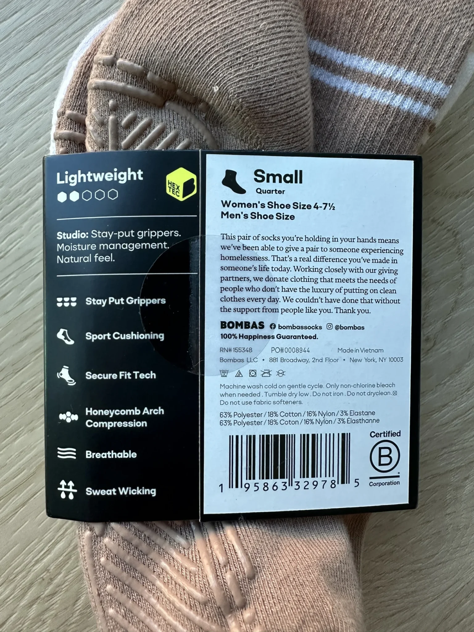 Image for Bombas Sport Gripper Socks S