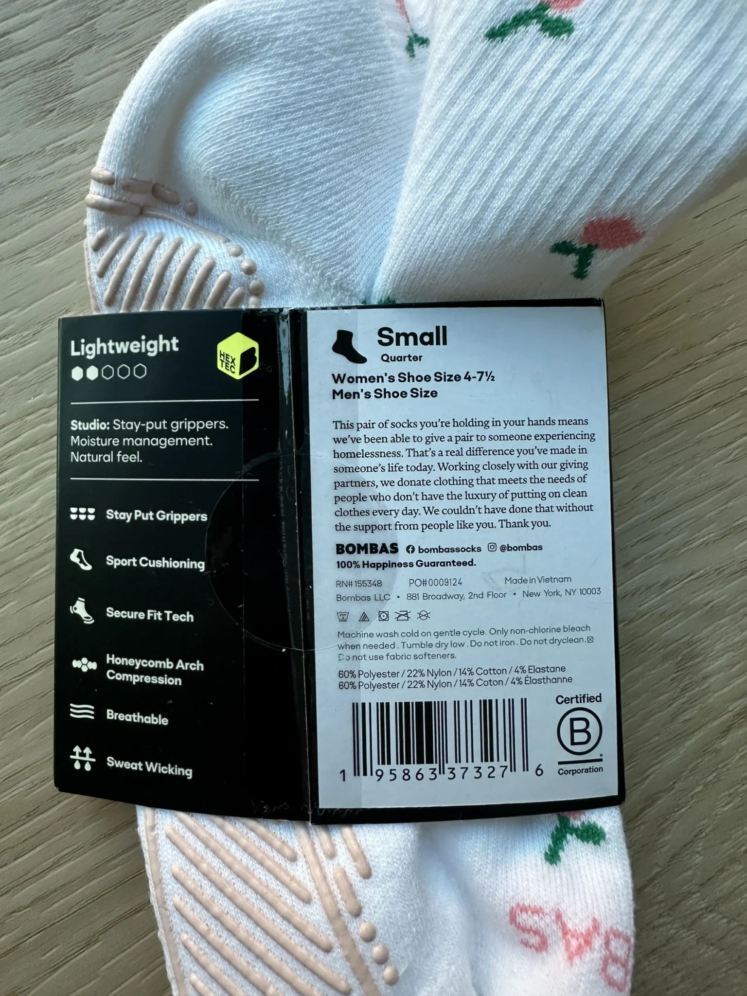 Image for Bombas Sport Gripper Socks S