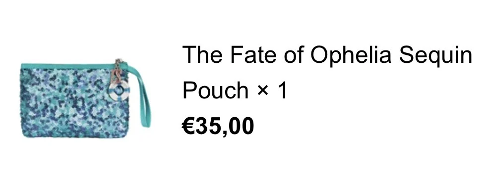 Image for Taylor Swift Fate of Ophelia Pouch