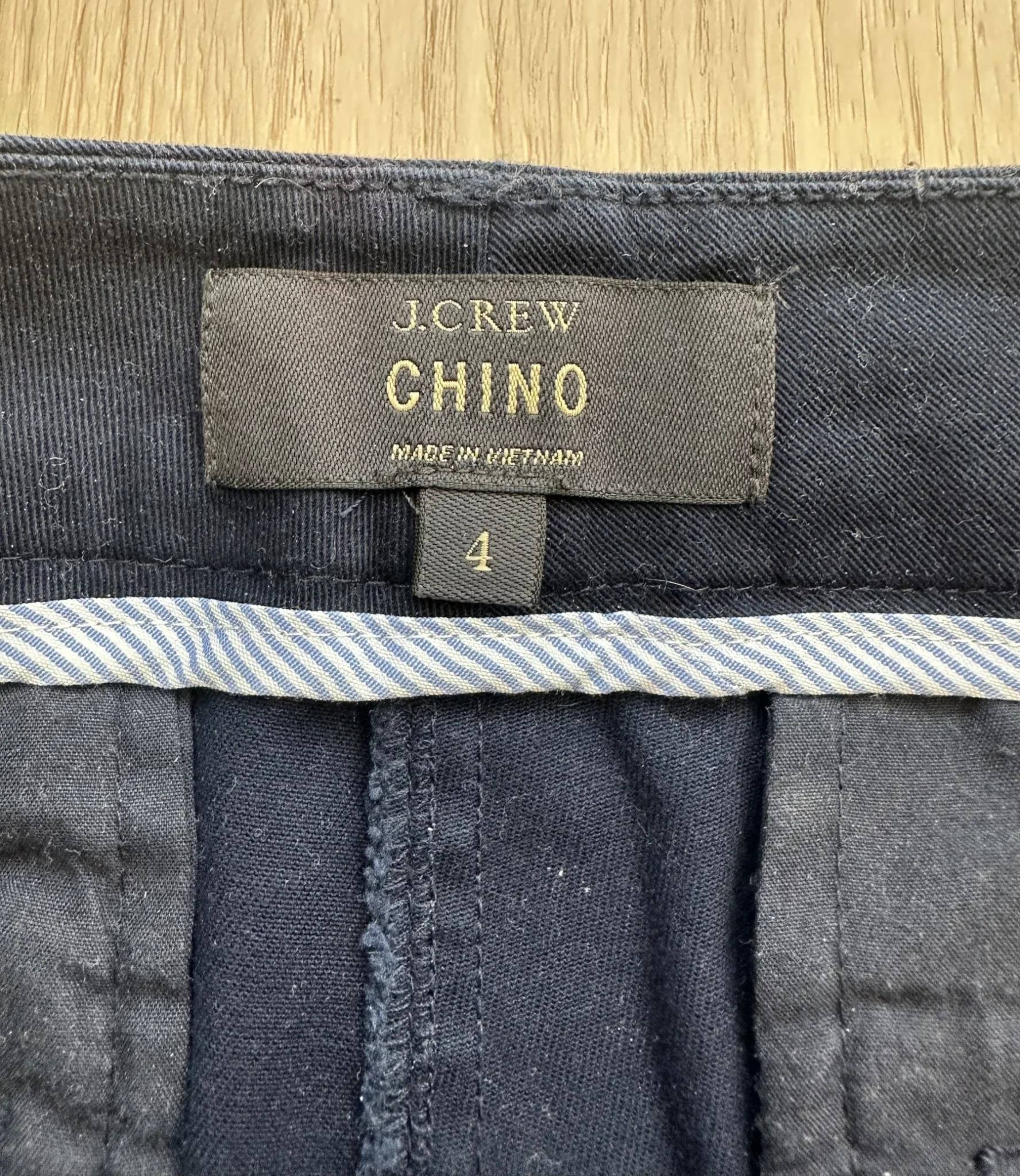 Image for J.Crew Navy Chino Shorts 4