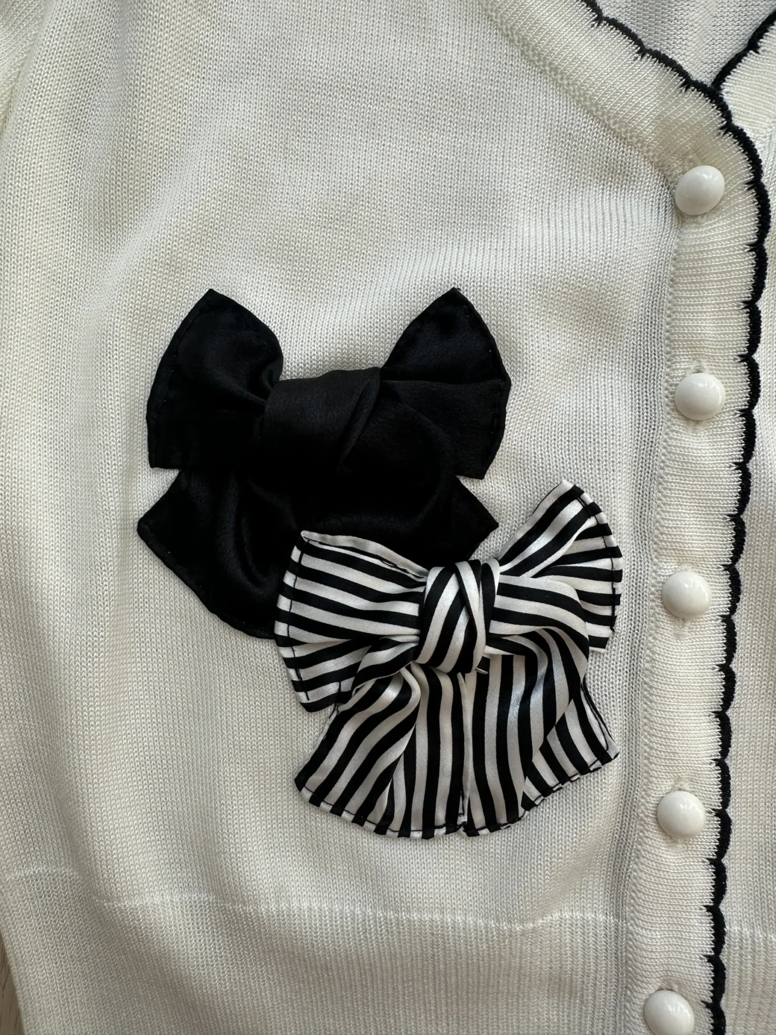 Image for Black & White Cardigan XS