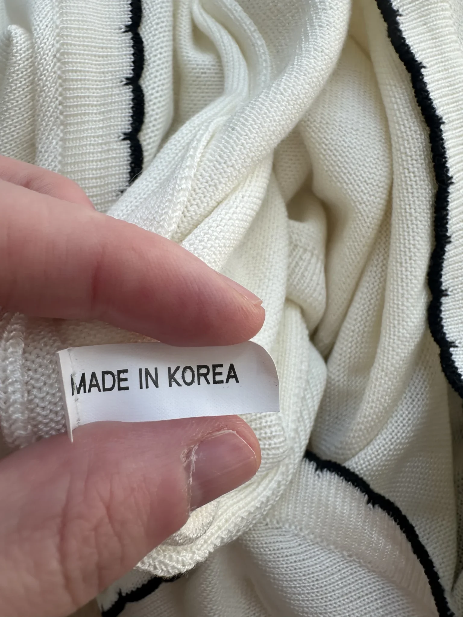 Image for Black & White Cardigan XS
