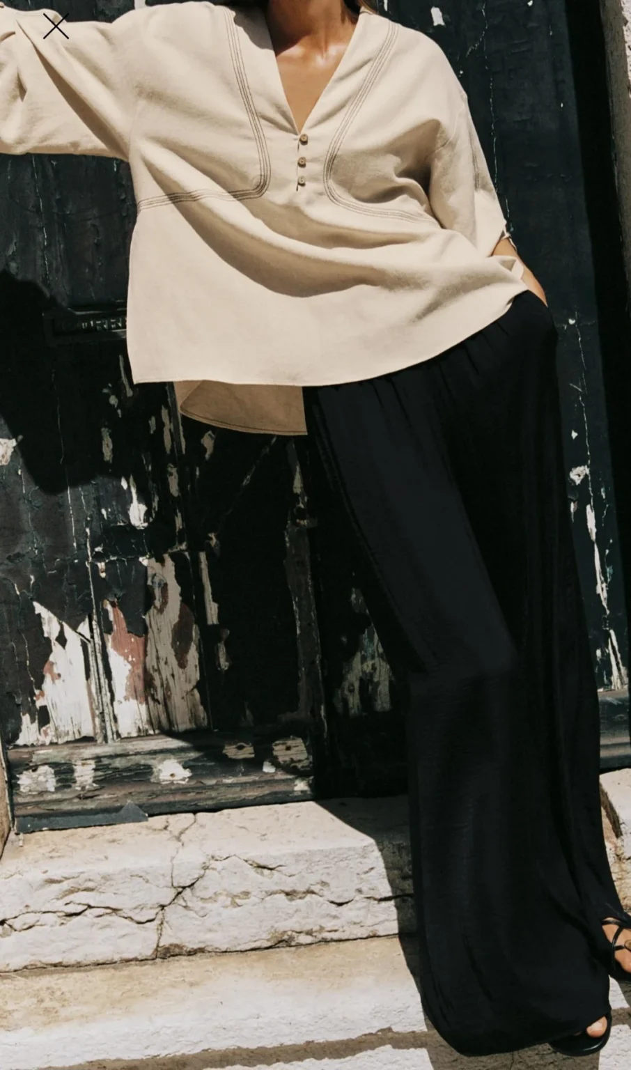 Image for 🌷Pantalon fluide jambe large