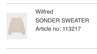 Image for Wilfred Sonder Jumper 2XS