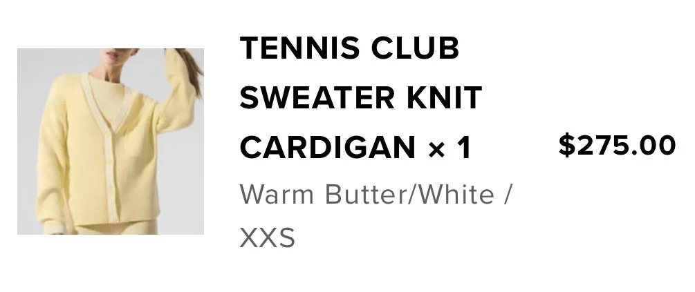 Image for Alo Tennis Club Sweater XXS