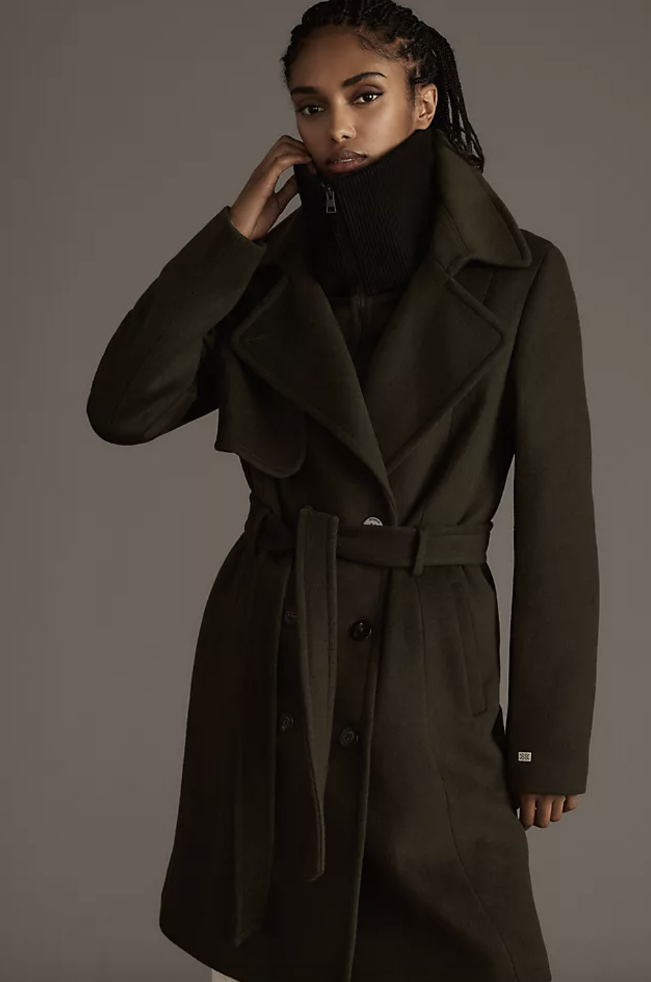 Manteau verte Soïa and Kyo seconde main
