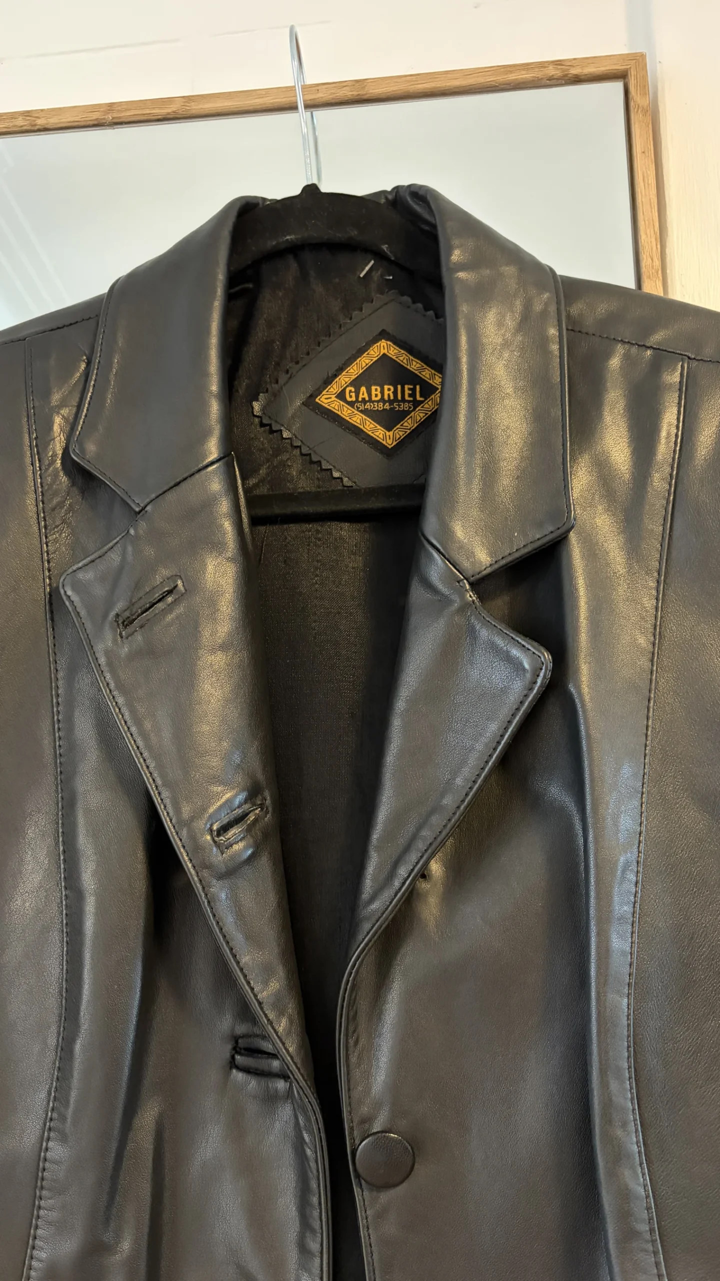 Veston de cuir vintage *Autre seconde main