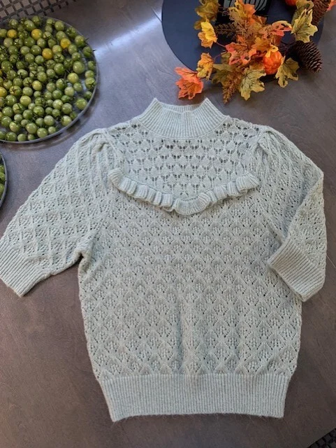 Featured image for Lace-knit jumper
