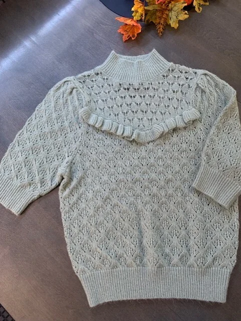 Image for Lace-knit jumper