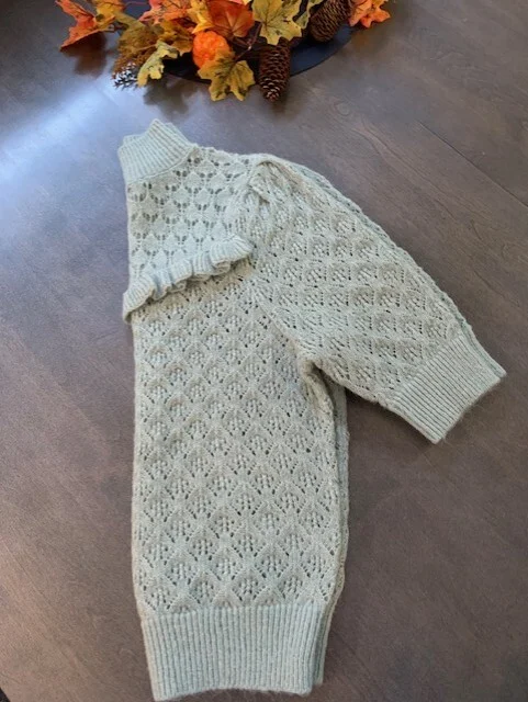 Image for Lace-knit jumper