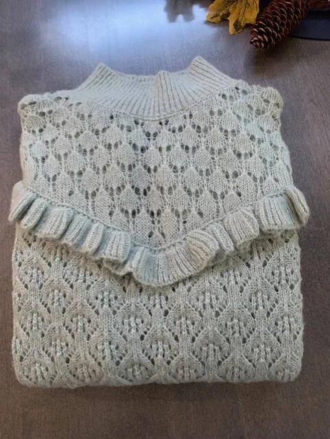 Image for Lace-knit jumper