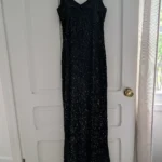 Thumbnail for Sequinned evening dress