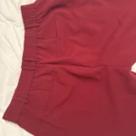Thumbnail for Pantalon bordeaux taille élastique au dos