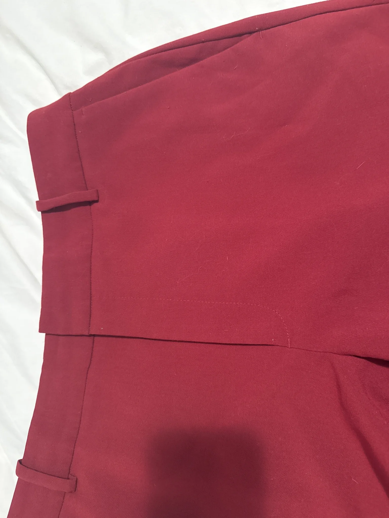 Image for Pantalon bordeaux taille élastique au dos