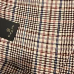 Thumbnail for Pantalon jupe culotte motif prince de galle dans les teintes de brun, vieux rose beige