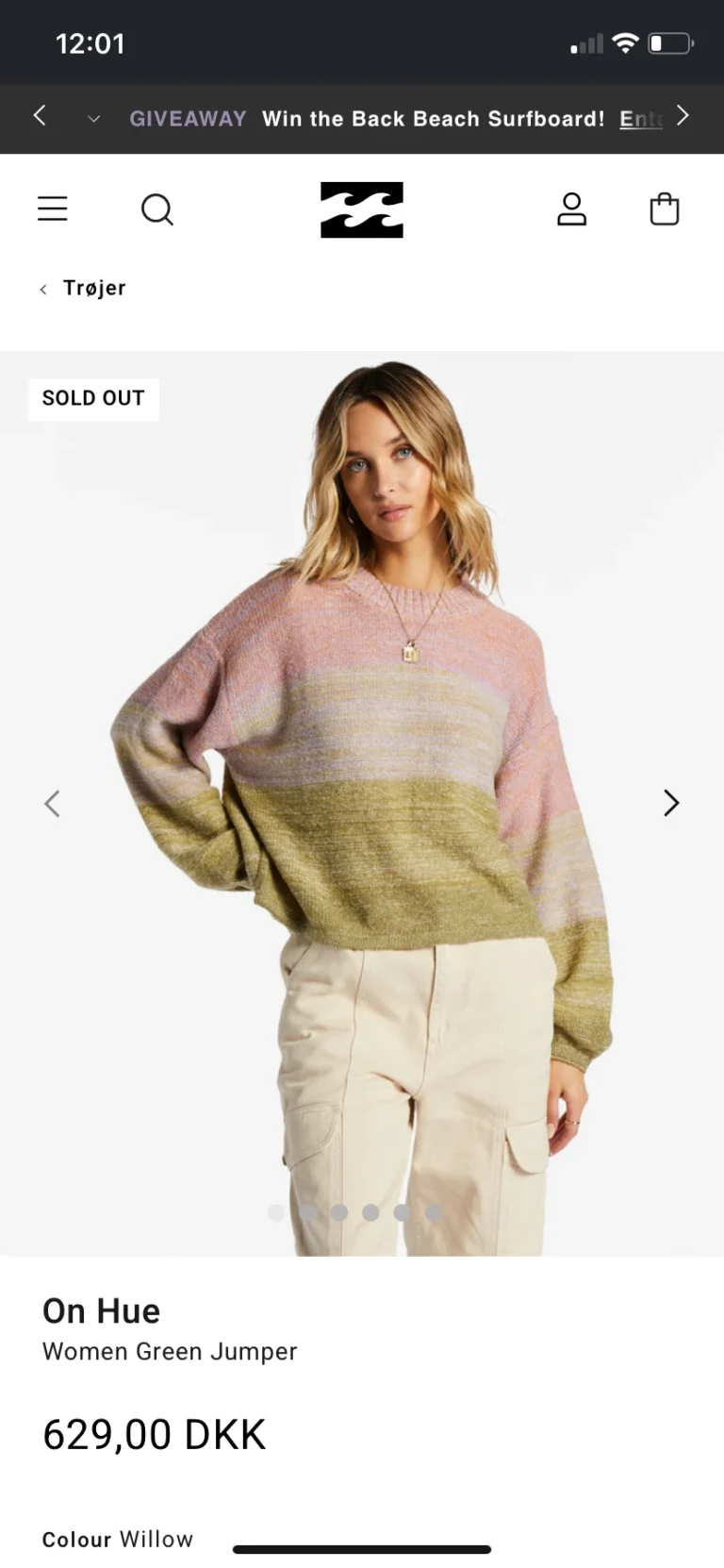 Image for Tricot dégradé Billabong
