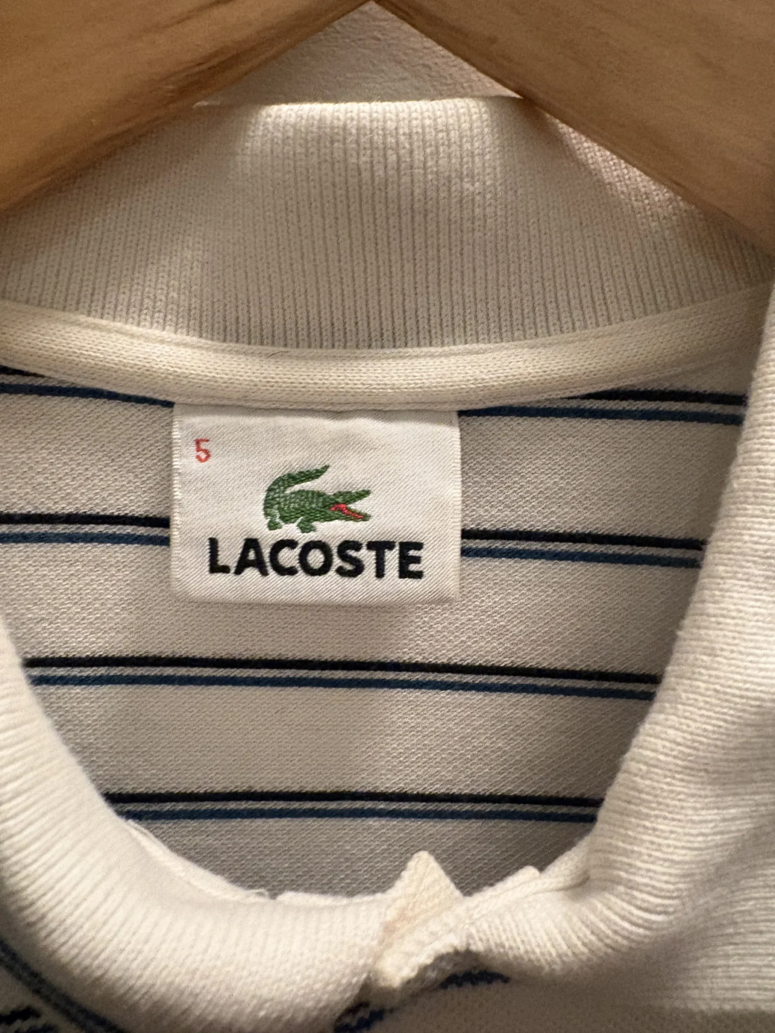 Image for Polo Lacoste rayé M