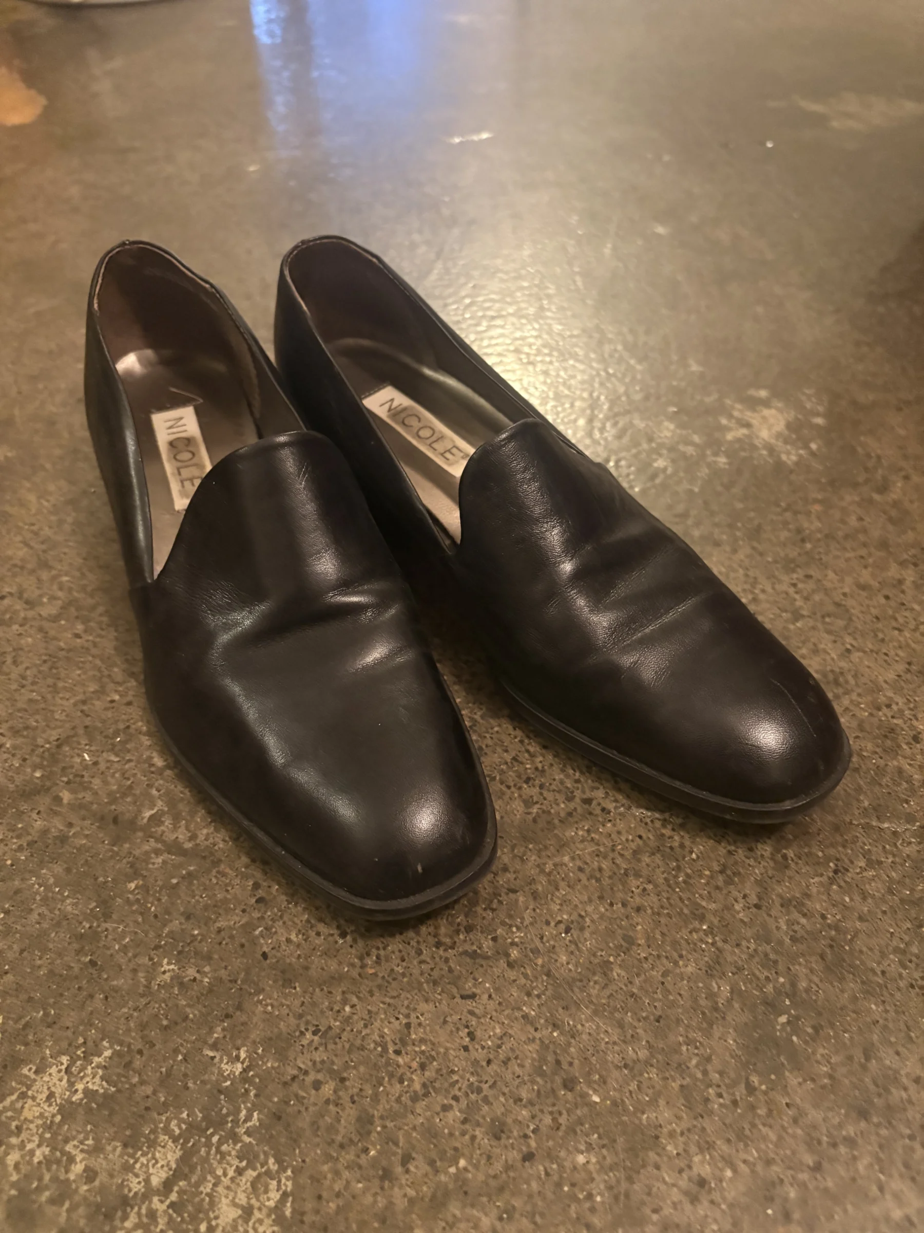 Flat vintage en cuir *Autre seconde main