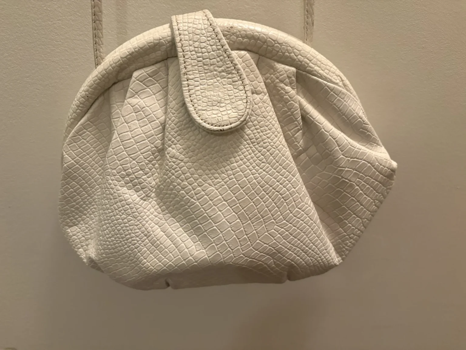 Image for Joli sac de cuir blanc vintage