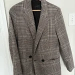 Thumbnail for Blazer structuré à motifs pied-de-poule | Dynamite