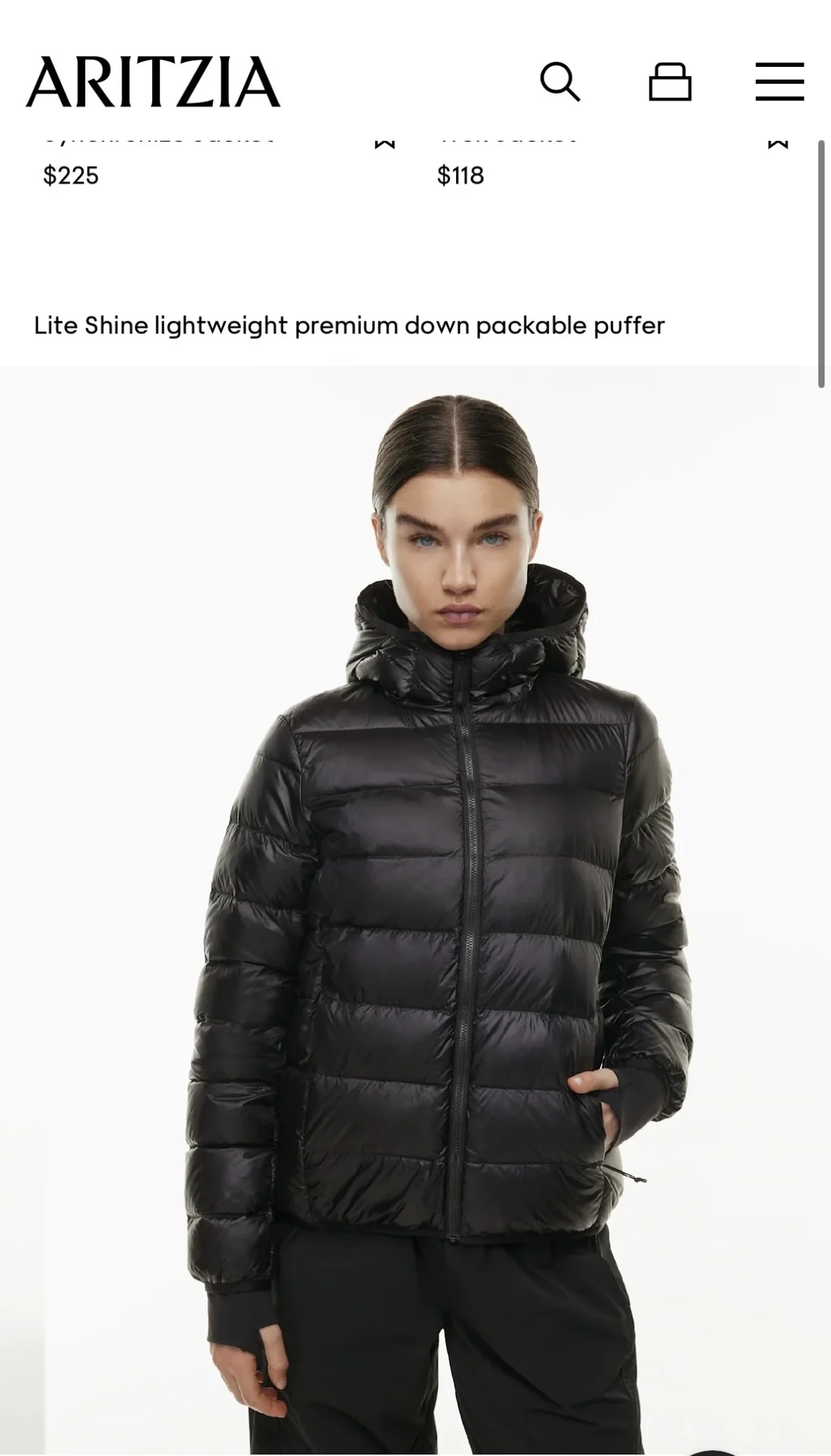 Featured image for Aritzia manteau Little Puff