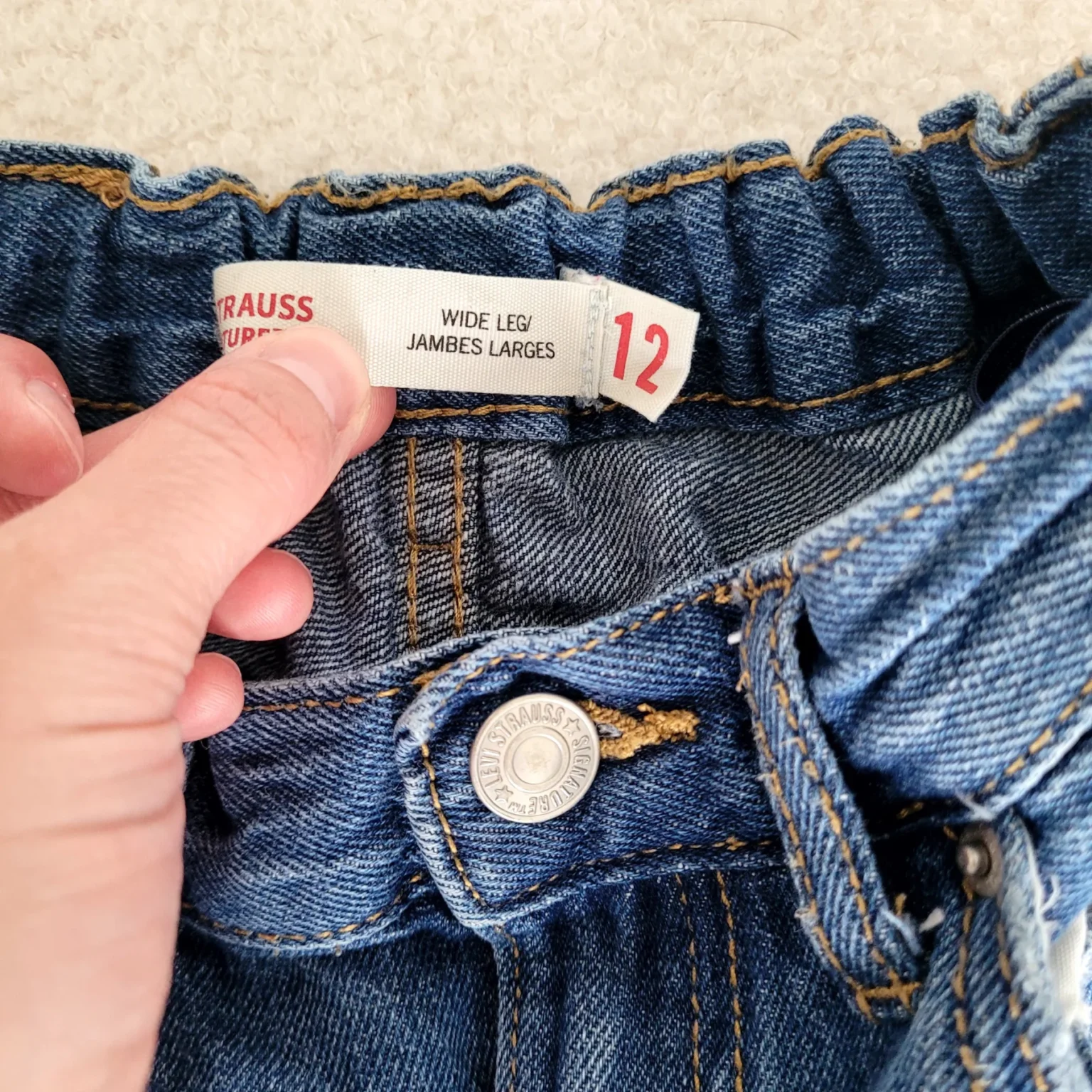 Image for Jeans Levi's jambe large pour fille gr 12