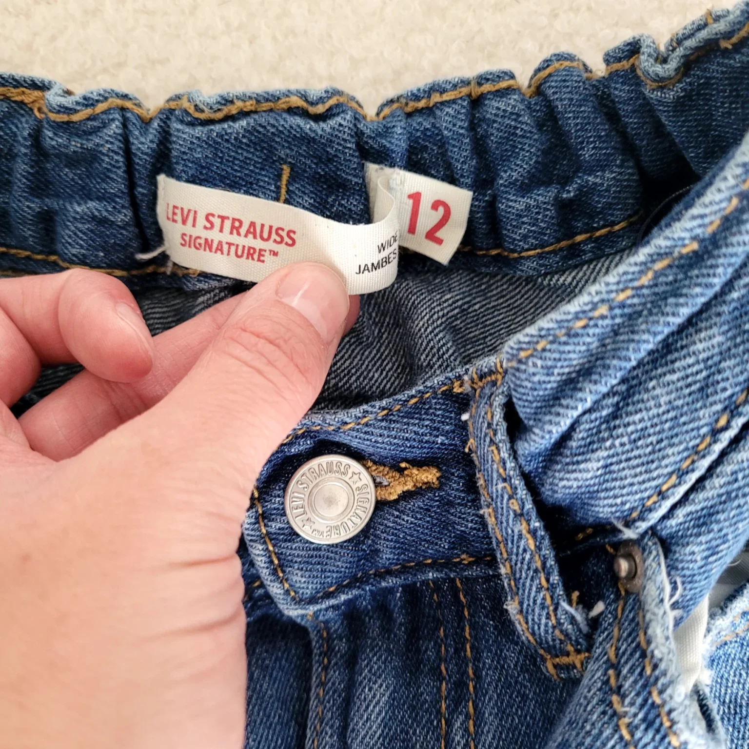 Image for Jeans Levi's jambe large pour fille gr 12