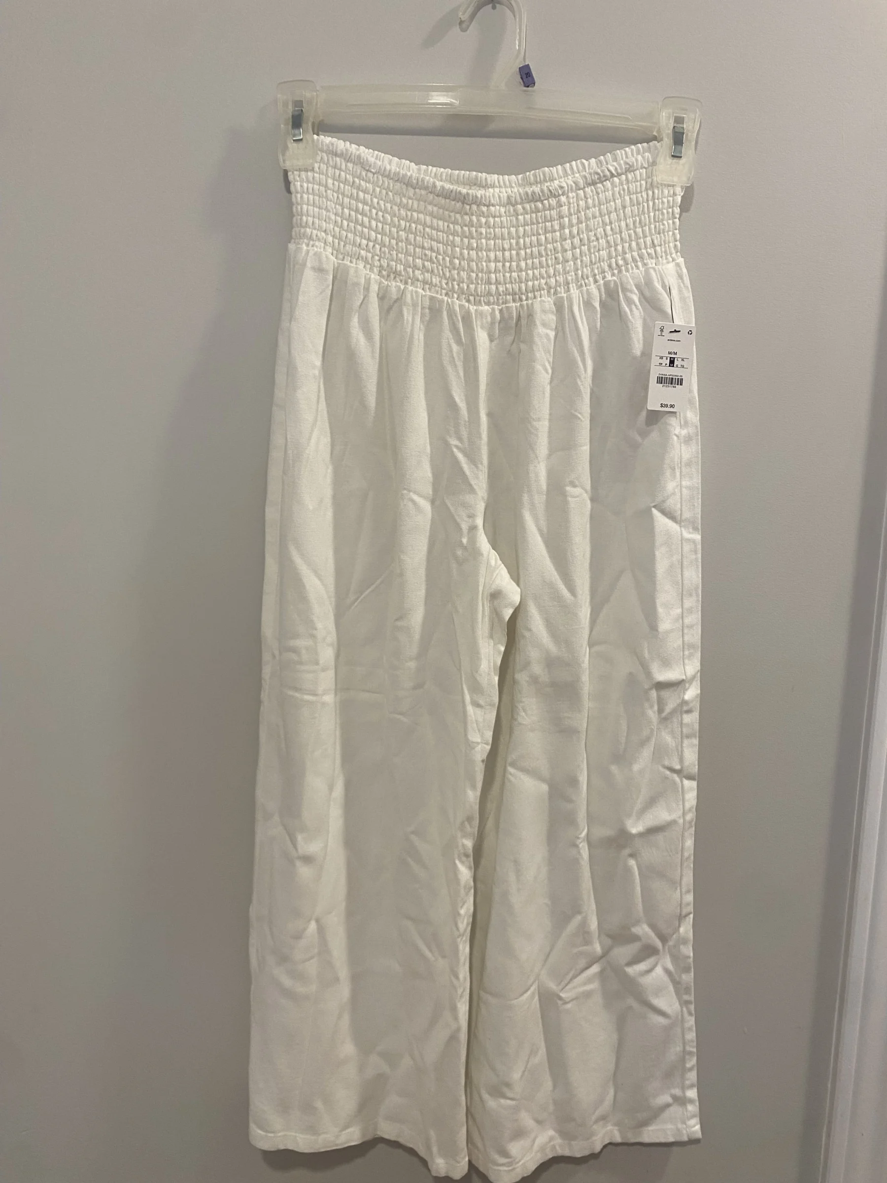 Pantalon ample blanc Ardene seconde main