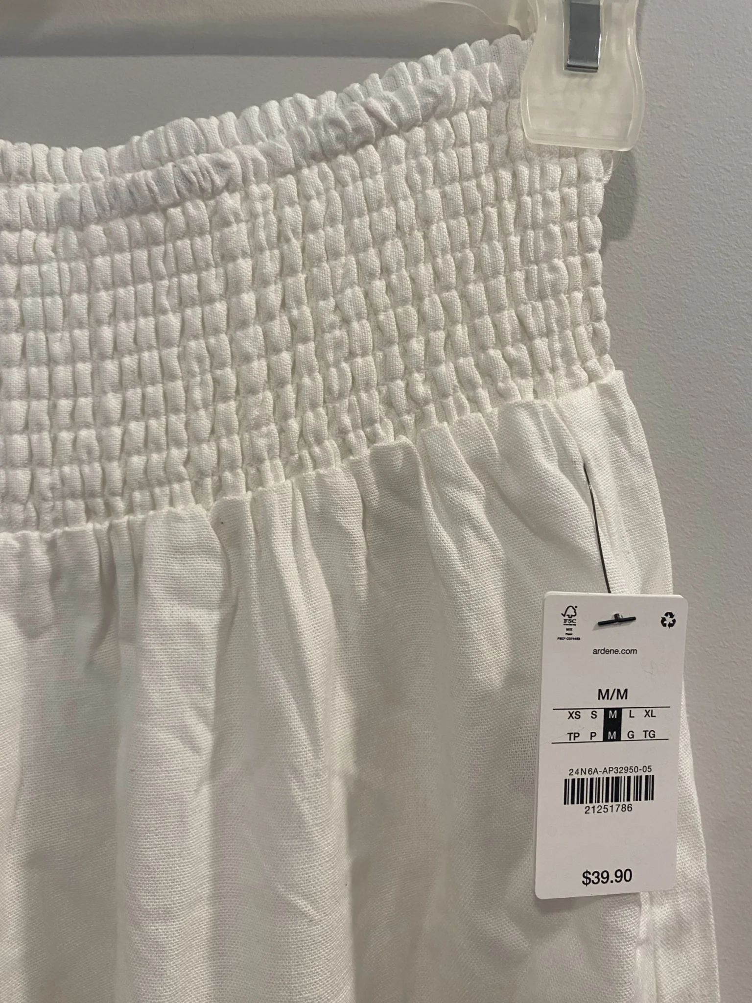 Image for Pantalon ample blanc