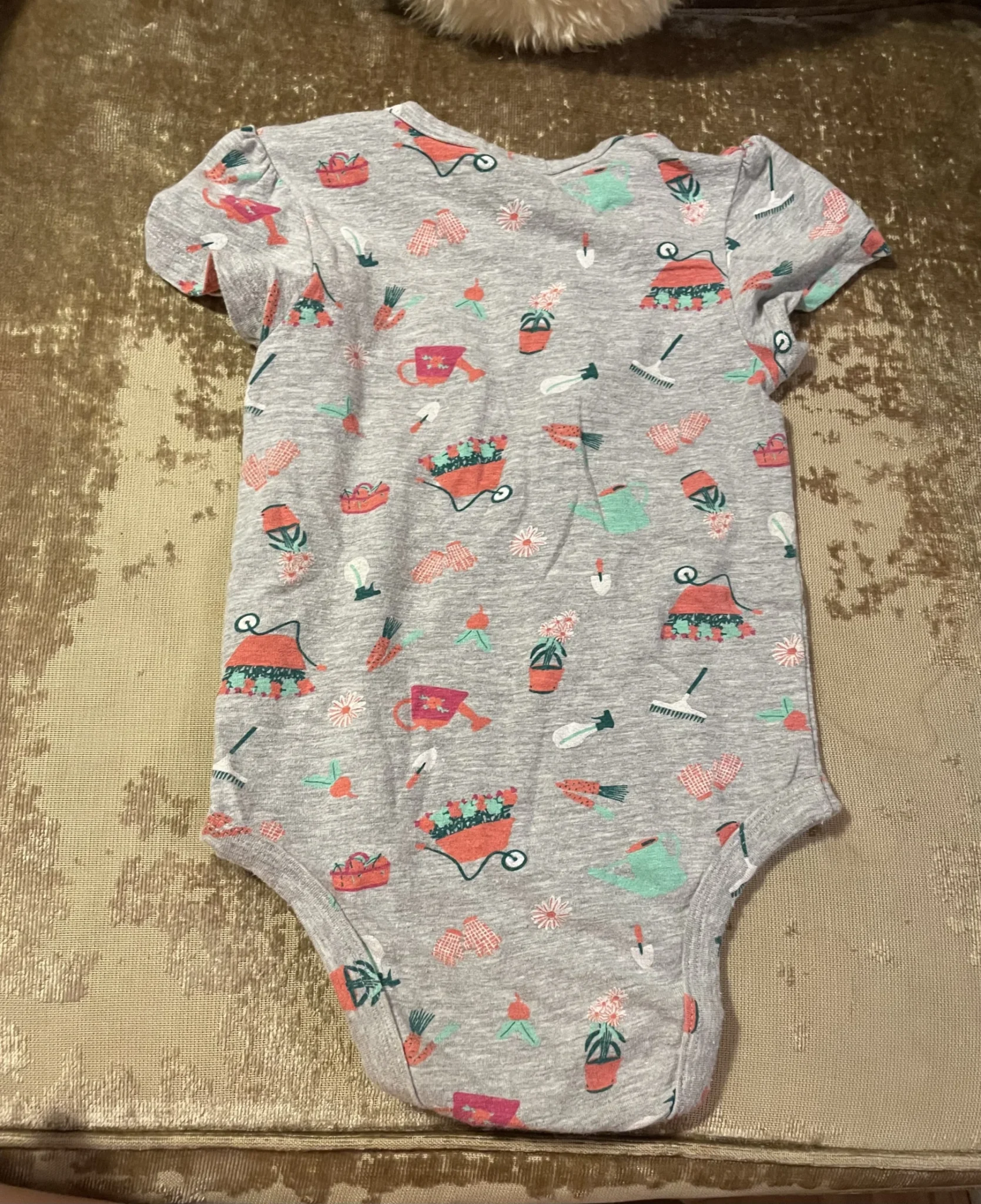 Image for 🌷 Girls’ romper suit, 12 months, Gardening