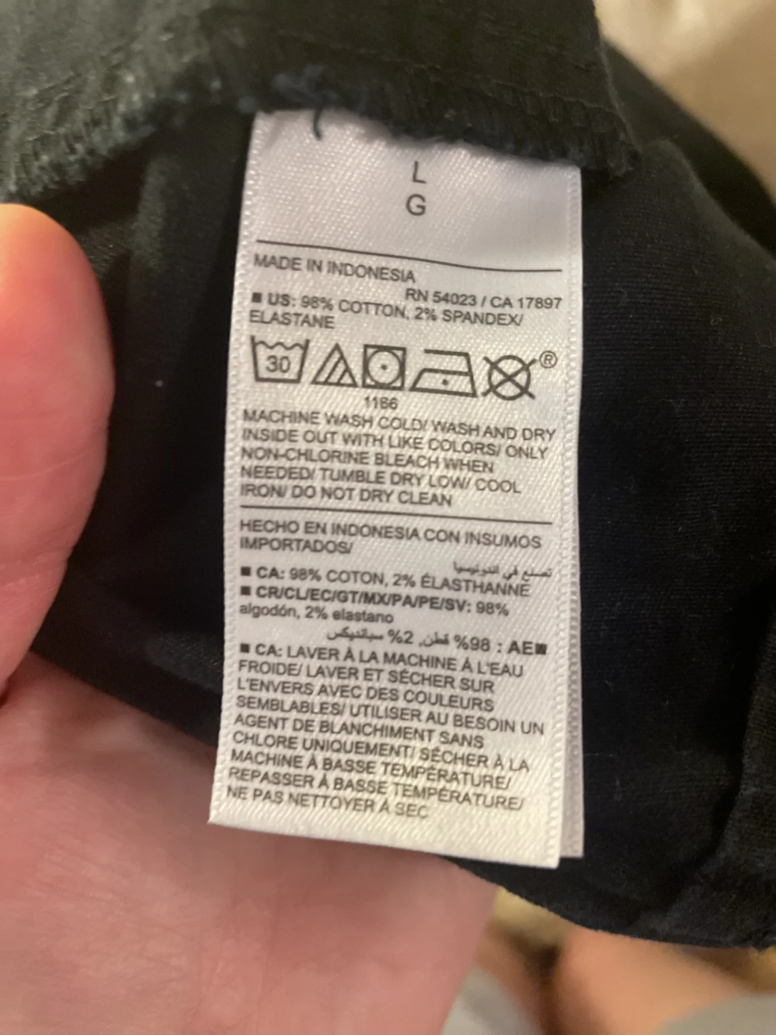 Image for Black cotton chino-style shorts