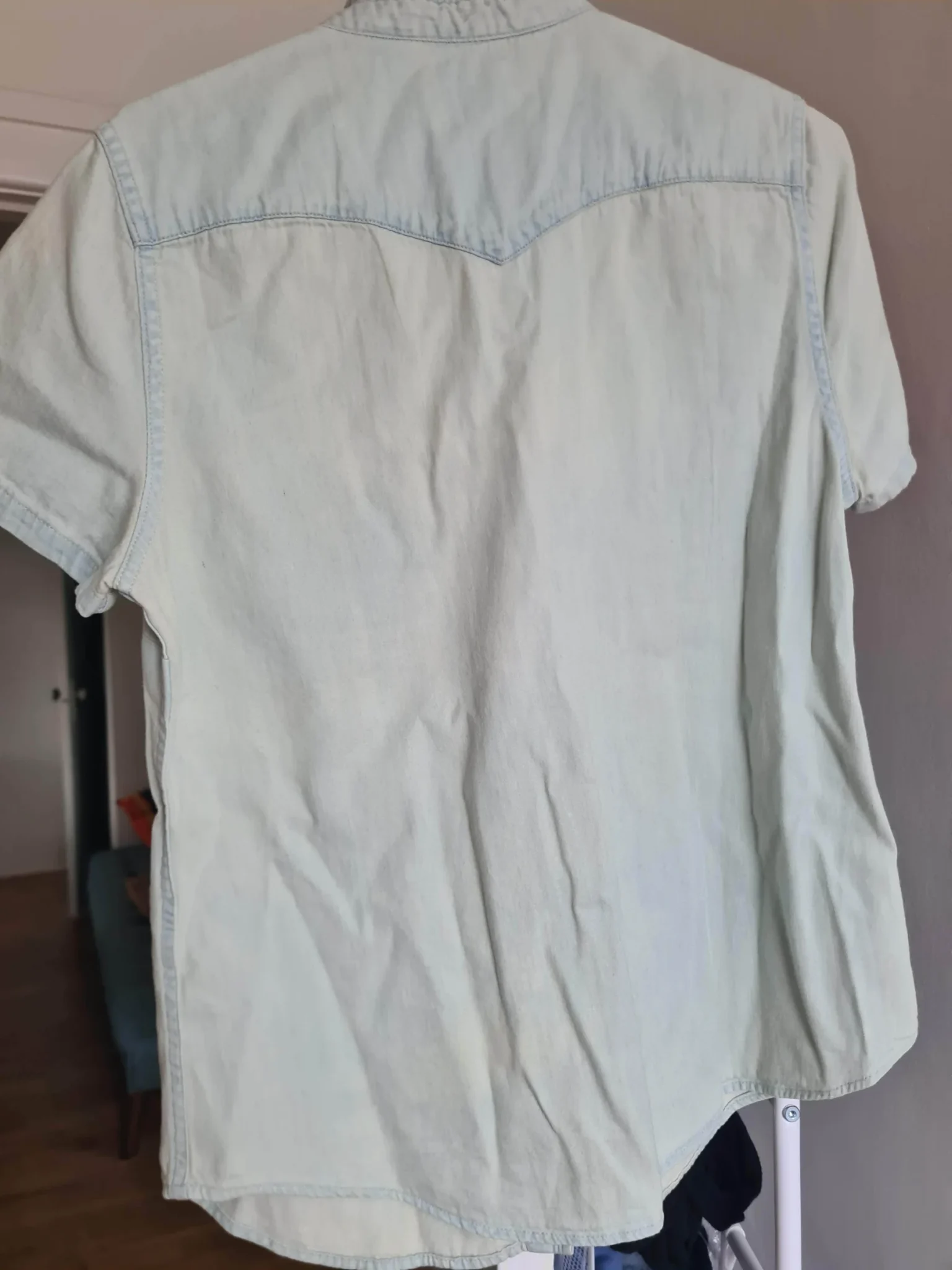 Image for Chemise légère effet délavée en jean