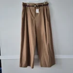 Thumbnail for Wide-leg trousers with a waistband