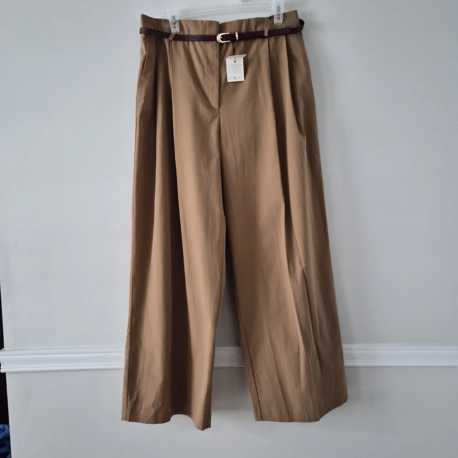 Image for Wide-leg trousers with a waistband