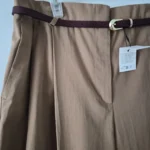 Thumbnail for Wide-leg trousers with a waistband