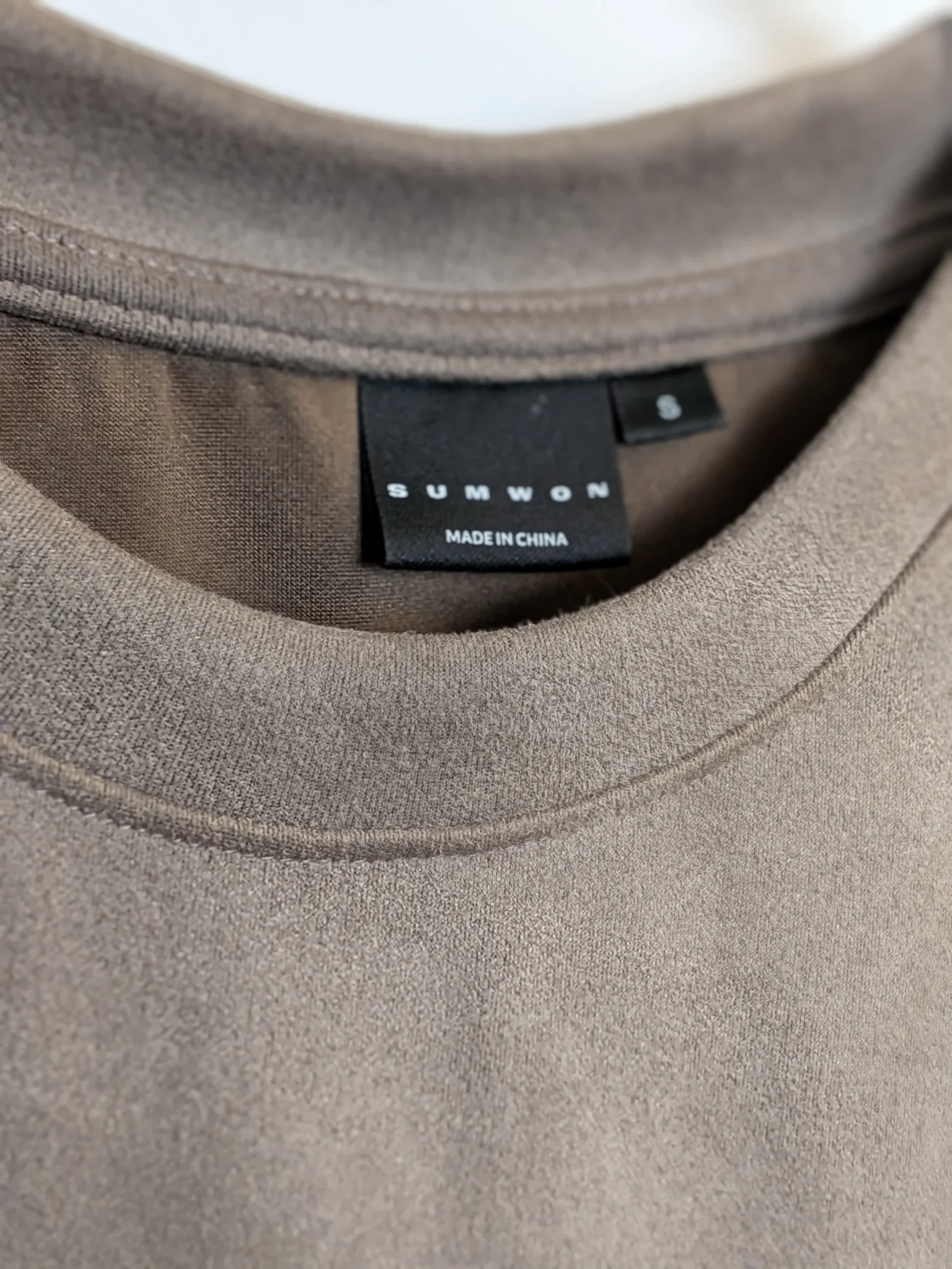 Image for 🤎 Chandail faux Suède beige