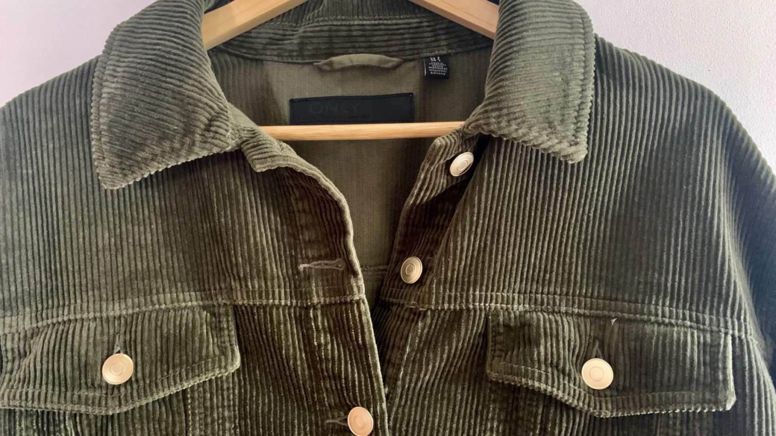 Image for Manteau velours côtelé kaki