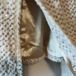 Thumbnail for Veston court blanc-crème à paillettes - Charlotte russe