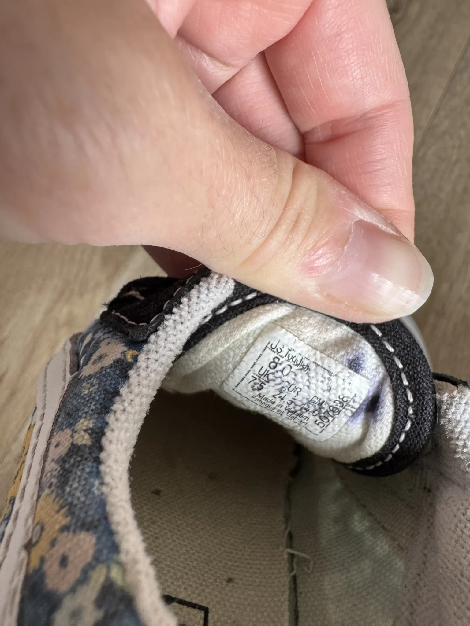 Image for 8c - Chaussures Vans fleuries pour enfant