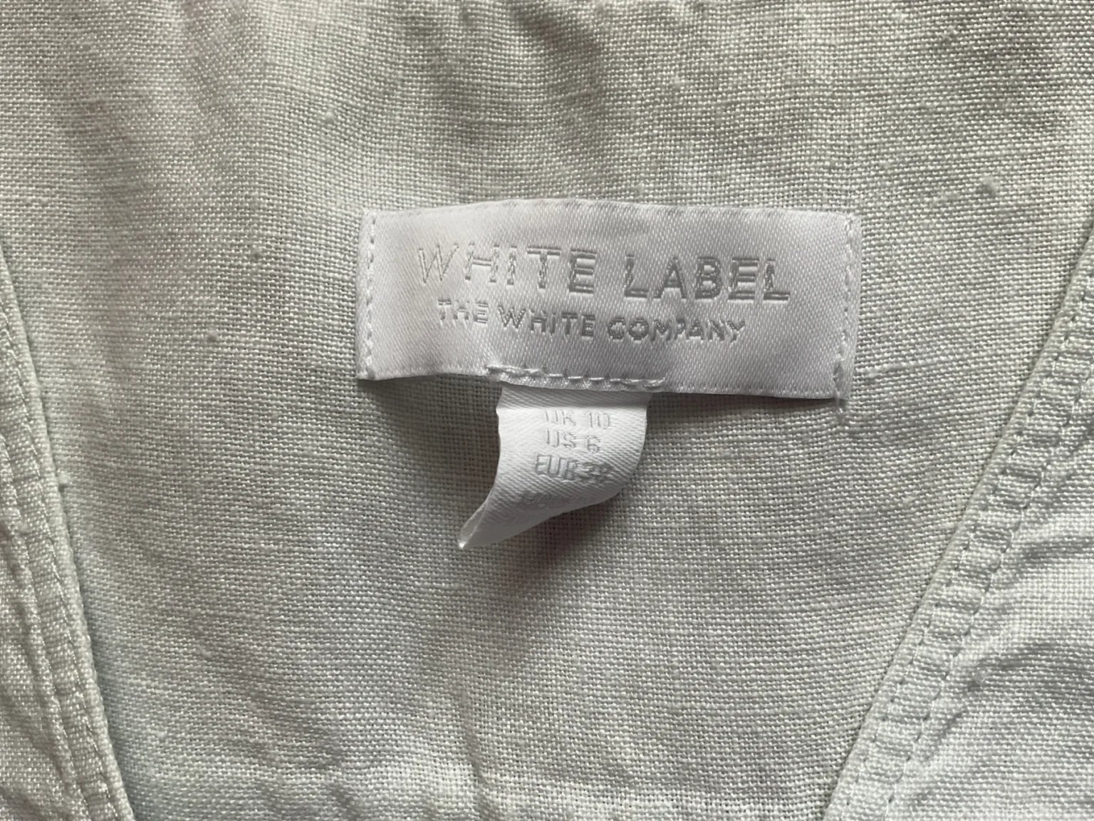 Image for Blouse tunique lin marque White label